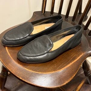 Rag & Bone Black Leather Ballerina Loafers Flats Size 9.5 / 40EU